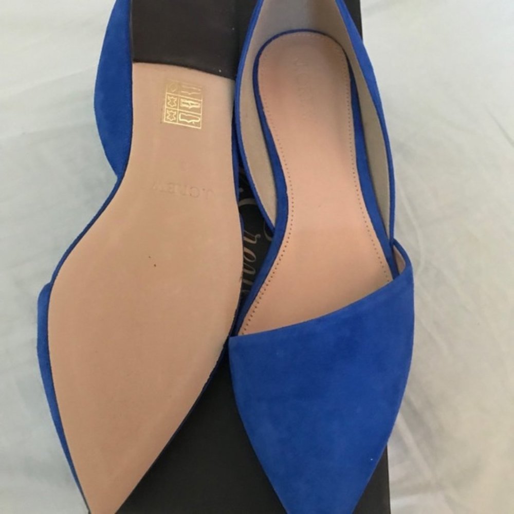 J. Crew Blue Suede Ballerina Shoes - Picture 2 of 2
